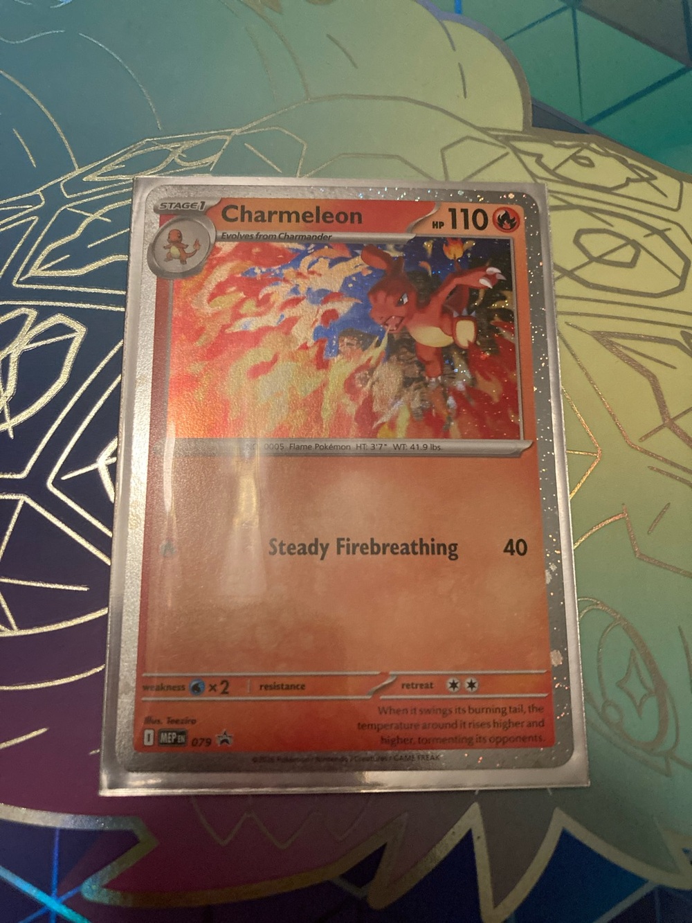 Pokemon Charmeleon Trading Card - Orange, Red